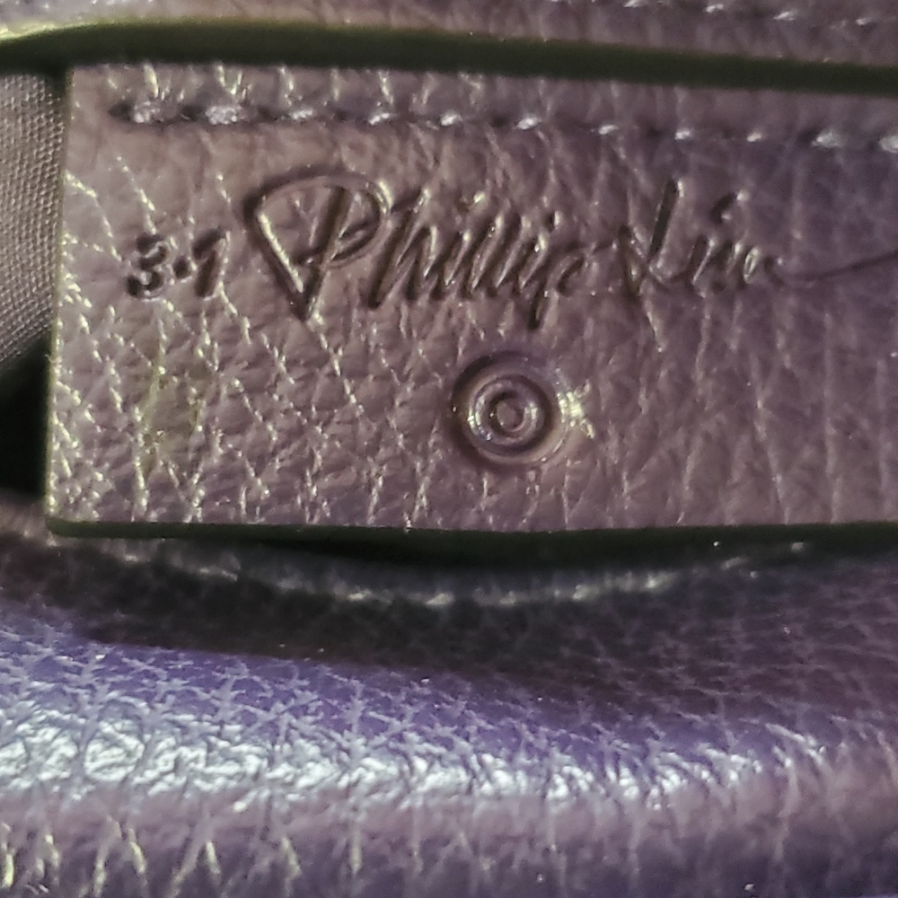 BNWOT Purple 3.1 Phillip Lim Leather Satchel/Crossbody. - Picture 8 of 12